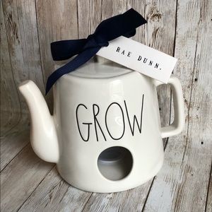 Rae Dunn Grow Teapot Birdhouse